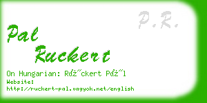 pal ruckert business card